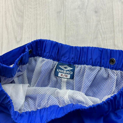 VINTAGE Y2K UMBRO BAGGY TRACKSUIT BOTTOMS BLUE