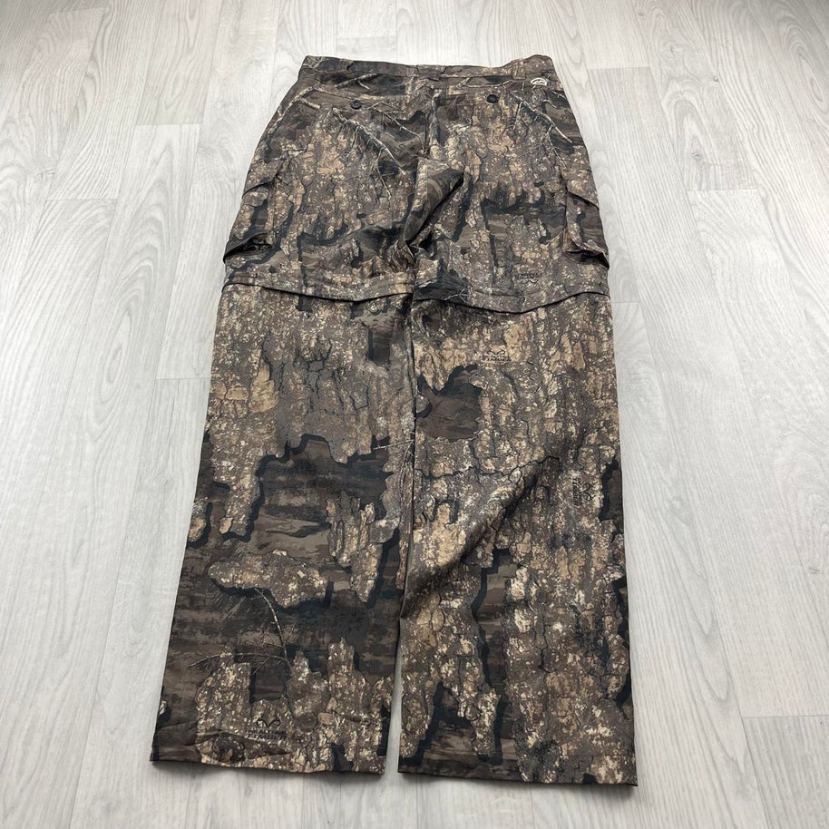VINTAGE REALTREE BAGGY CAMO CARGO ZIP OFF PANTS