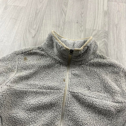 VINTAGE Y2K COLUMBIA ZIP UP SHERPA FLEECE CREAM