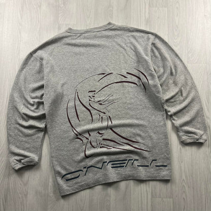 VINTAGE Y2K O’NEILL GRAPHIC SWEATSHIRT GREY