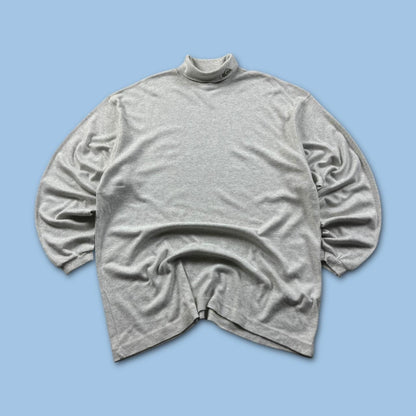 VINTAGE Y2K QUIKSILVER LONG SLEEVE TURTLENECK T SHIRT GREY
