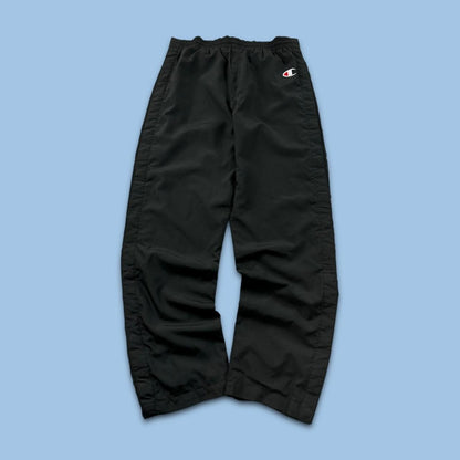 VINTAGE Y2K CHAMPION BAGGY TRACKSUIT BOTTOMS BLACK