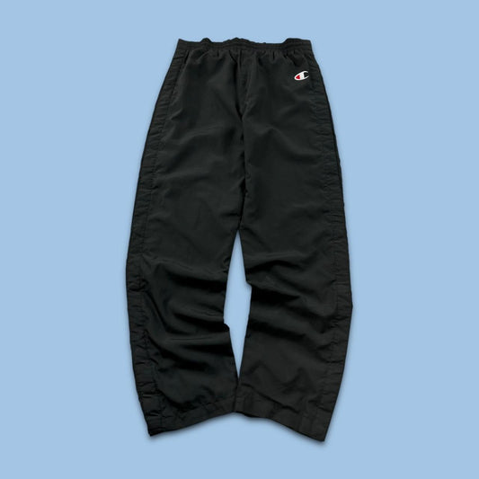 VINTAGE Y2K CHAMPION BAGGY TRACKSUIT BOTTOMS BLACK