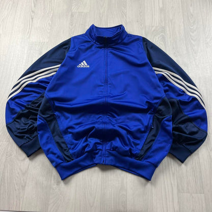 VINTAGE 00s ADIDAS ZIP UP TRACK JACKET BLUE