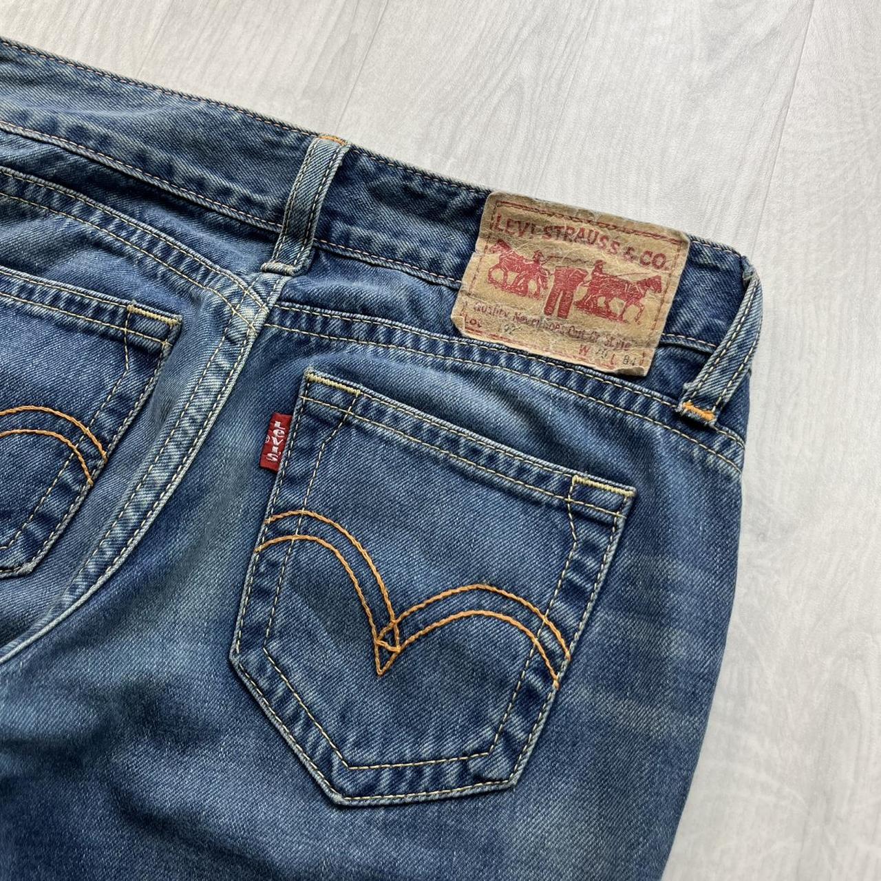 VINTAGE Y2K LEVIS LOW RISE BOOTCUT FLARED JEANS BLUE