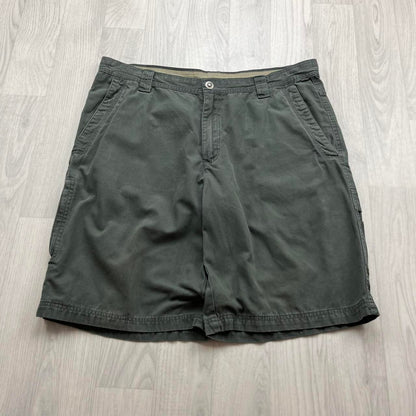 VINTAGE Y2K COLUMBIA BAGGY UTILITY SHORTS GREEN TEAL