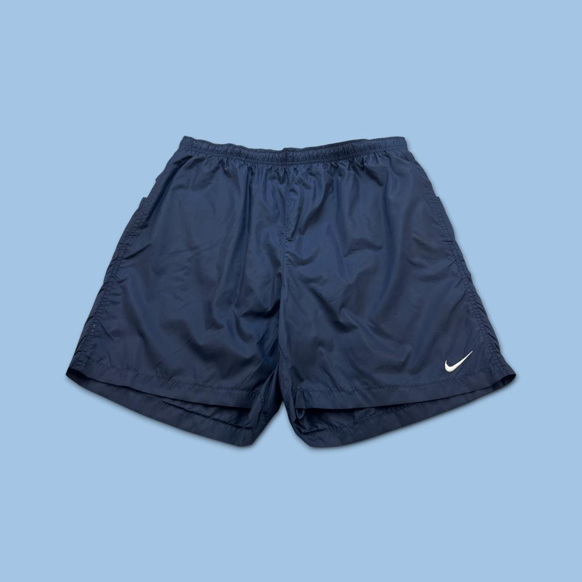 VINTAGE Y2K NIKE LOOSE SPORT SHORTS NAVY