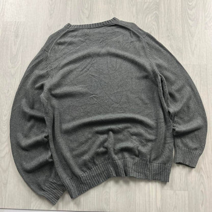 VINTAGE Y2K NAUTICA KNITTED JUMPER GREY