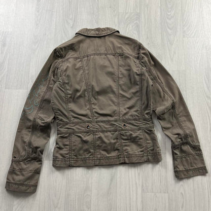 VINTAGE Y2K O’NEILL UTILITY JACKET LIGHT BROWN