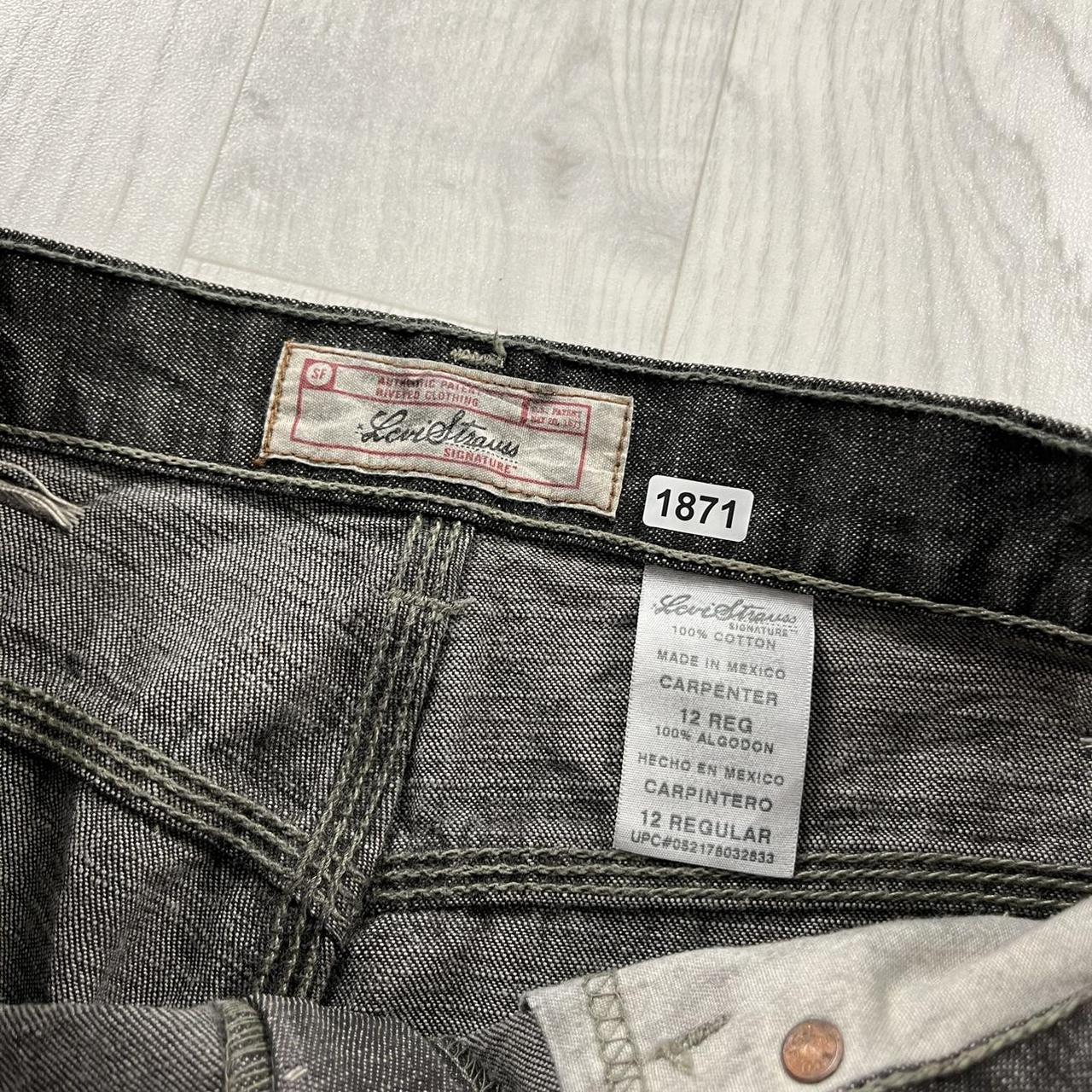 VINTAGE LEVIS STRAIGHT LEG CARPENTER JEANS FADED BLACK