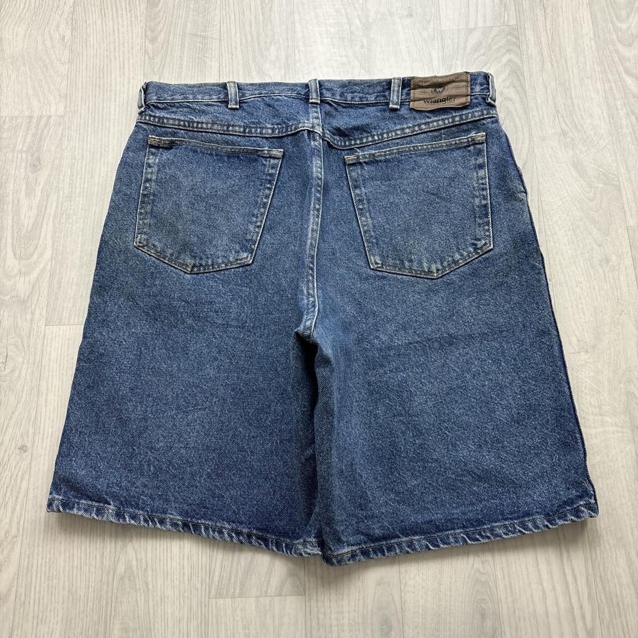 VINTAGE 00s WRANGLER BAGGY LOOSE JORTS BLUE