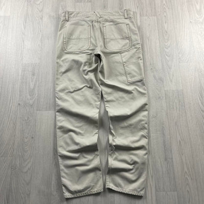 VINTAGE JACK THREADS DOUBLE KNEE CARPENTER JEANS CREAM