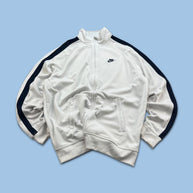 VINTAGE Y2K NIKE ZIP UP TRACK JACKET WHITE