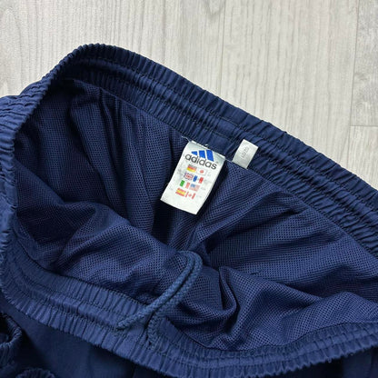 VINTAGE Y2K ADIDAS BAGGY TRACKSUIT BOTTOMS NAVY BLUE