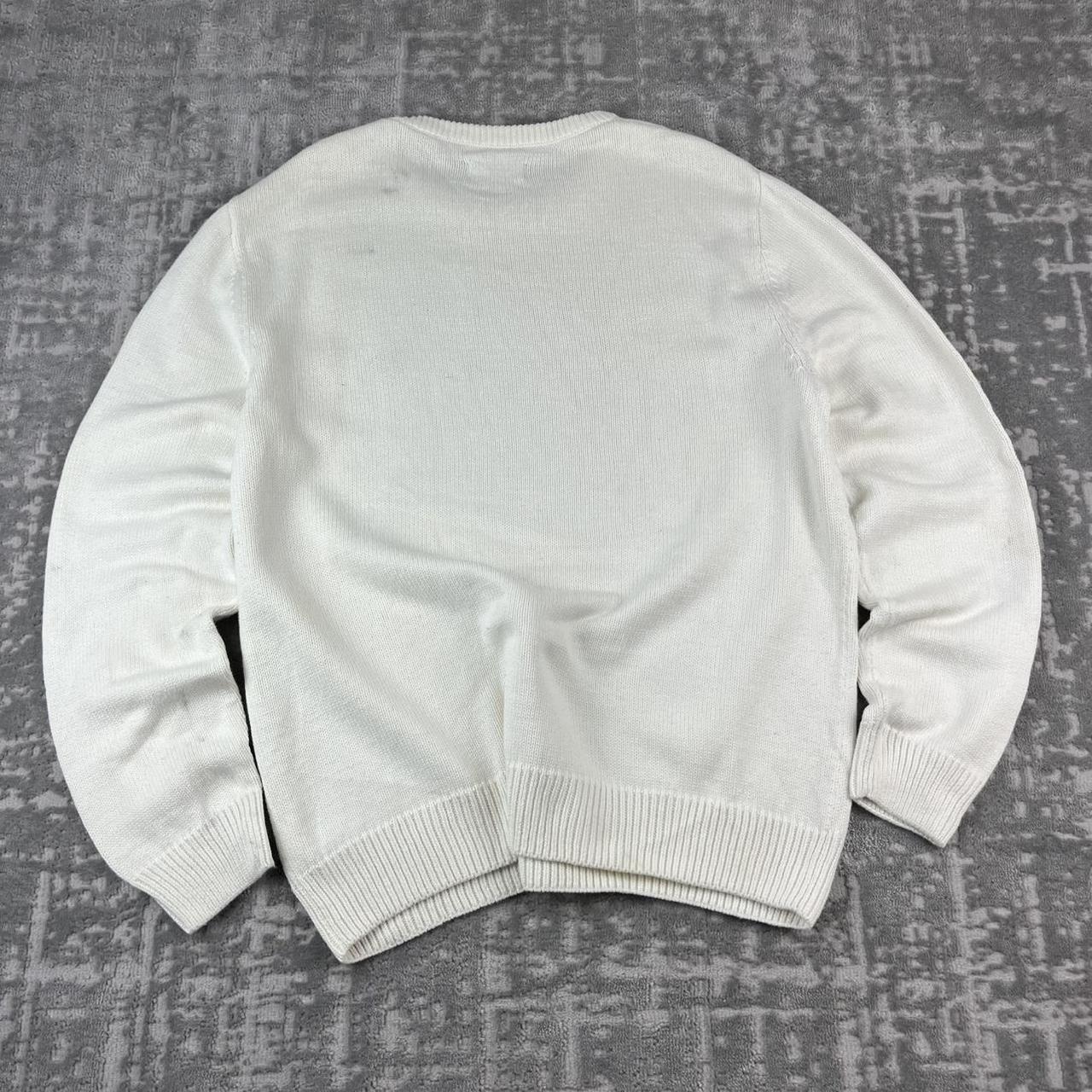 VINTAGE Y2K CHAPS CHUNKY ESSENTIAL KNITTED JUMPER WHITE