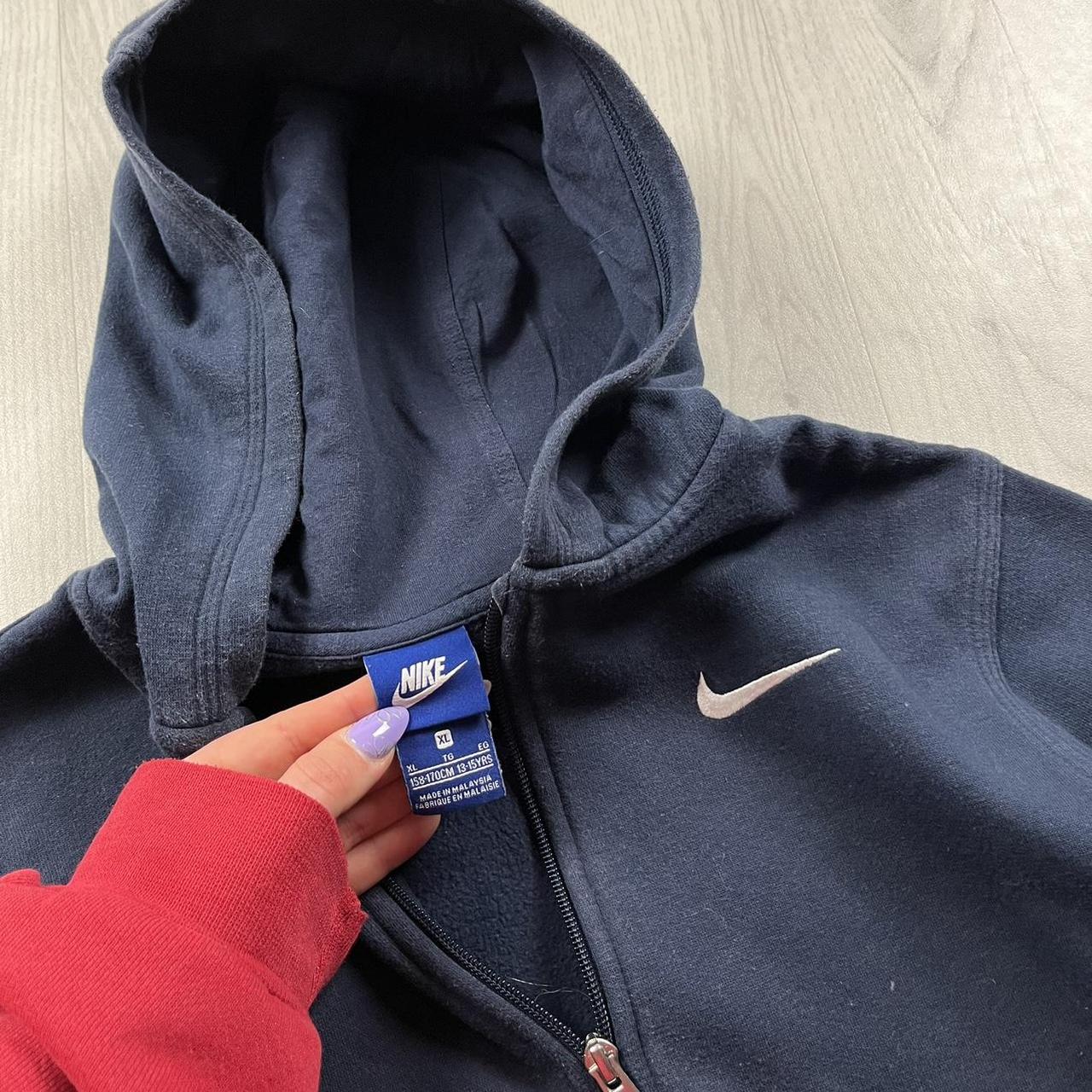 VINTAGE Y2K NIKE ZIP HOODIE NAVY
