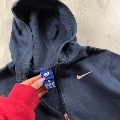 VINTAGE Y2K NIKE ZIP HOODIE NAVY