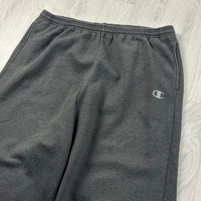 VINTAGE 00s CHAMPION BAGGY COTTON SWEATPANTS CHARCOAL GREY