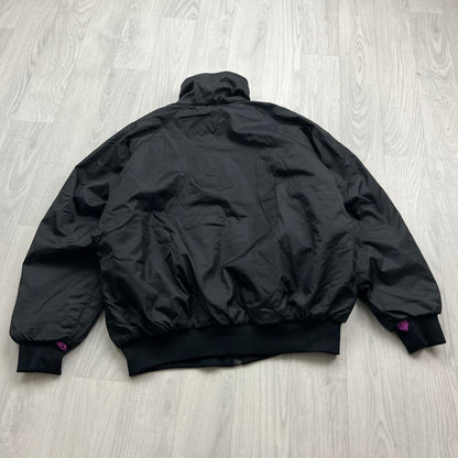 VINTAGE 00s COLUMBIA REVERSIBLE BOMBER JACKET BLACK PINK