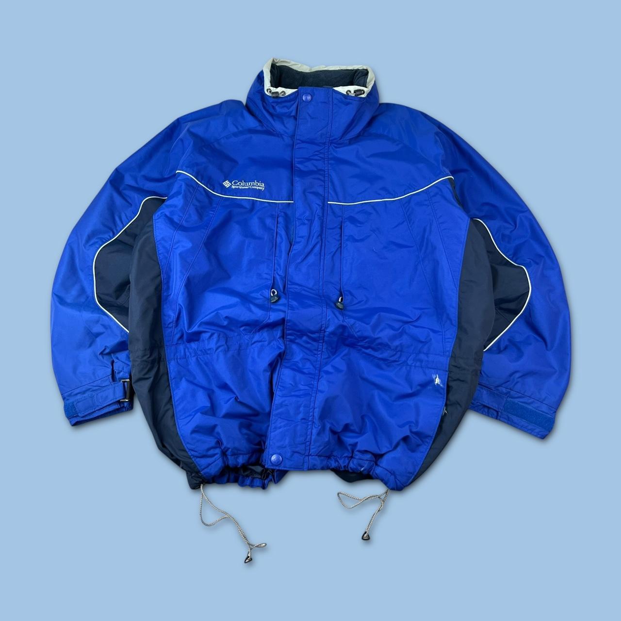 VINTAGE 00s COLUMBIA TECHNICAL PADDED UTILITY JACKET BLUE