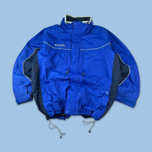 VINTAGE 00s COLUMBIA TECHNICAL PADDED UTILITY JACKET BLUE