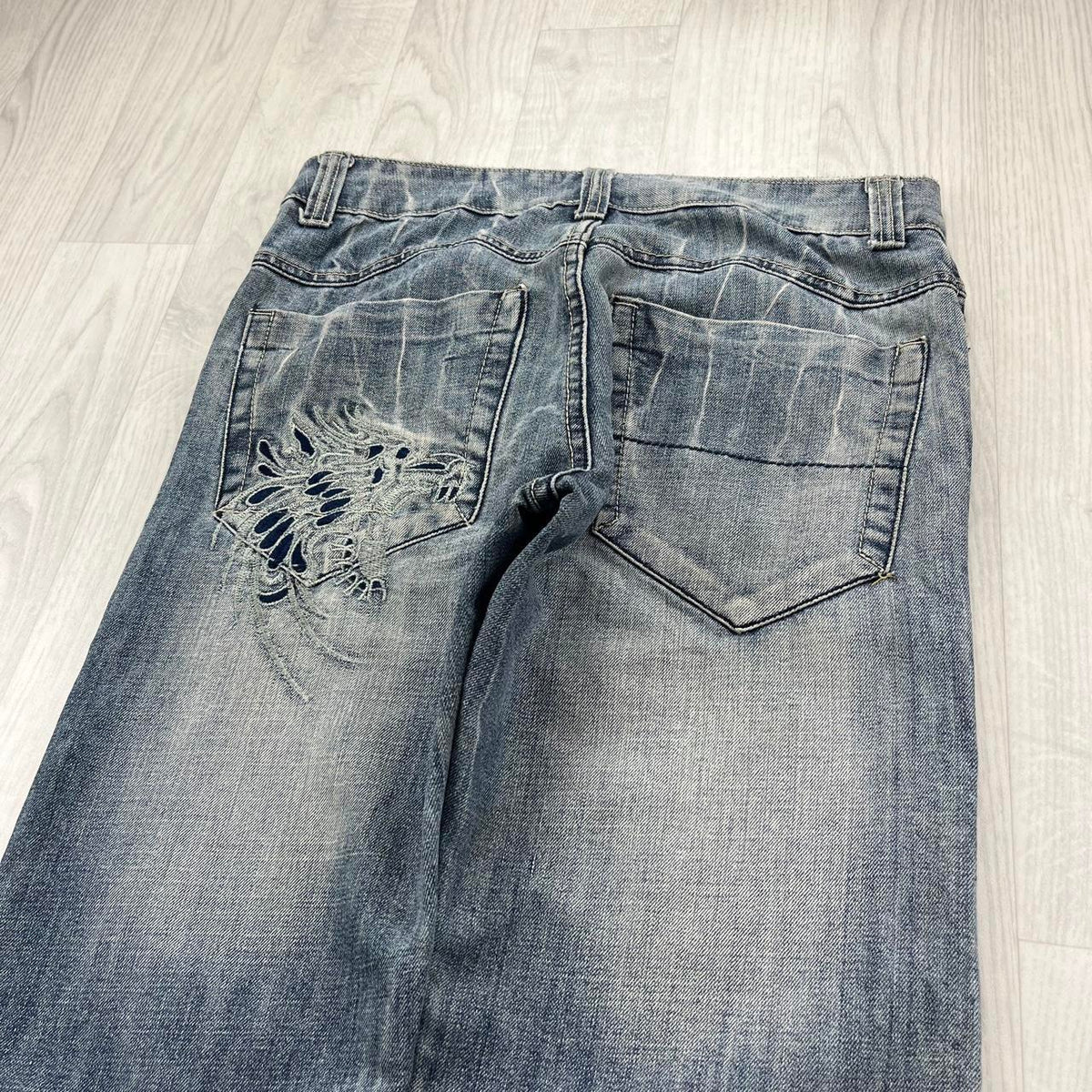 VINTAGE Y2K OLD STREET 11 BOOTCUT JEANS BLUE