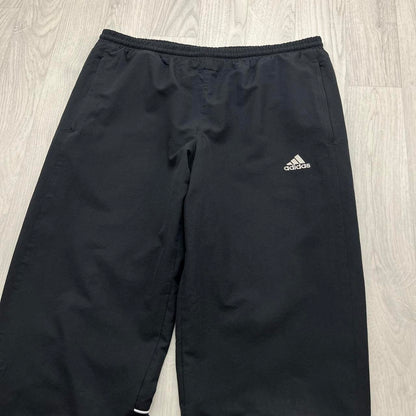 VINTAGE Y2K ADIDAS WIDE LEG TRACKSUIT BOTTOMS BLACK