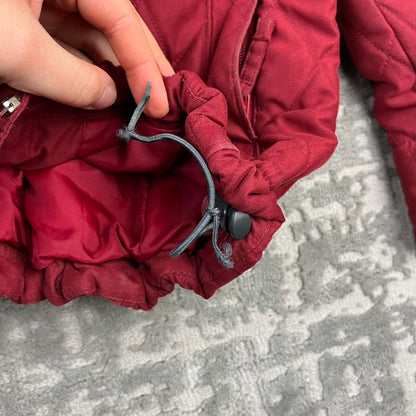 VINTAGE 00s COLUMBIA DIAMOND STITCH PUFFER JACKET RED
