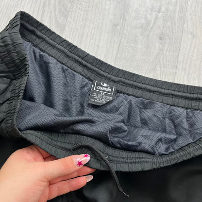 VINTAGE Y2K CHAMPION BAGGY TRACKSUIT BOTTOMS BLACK