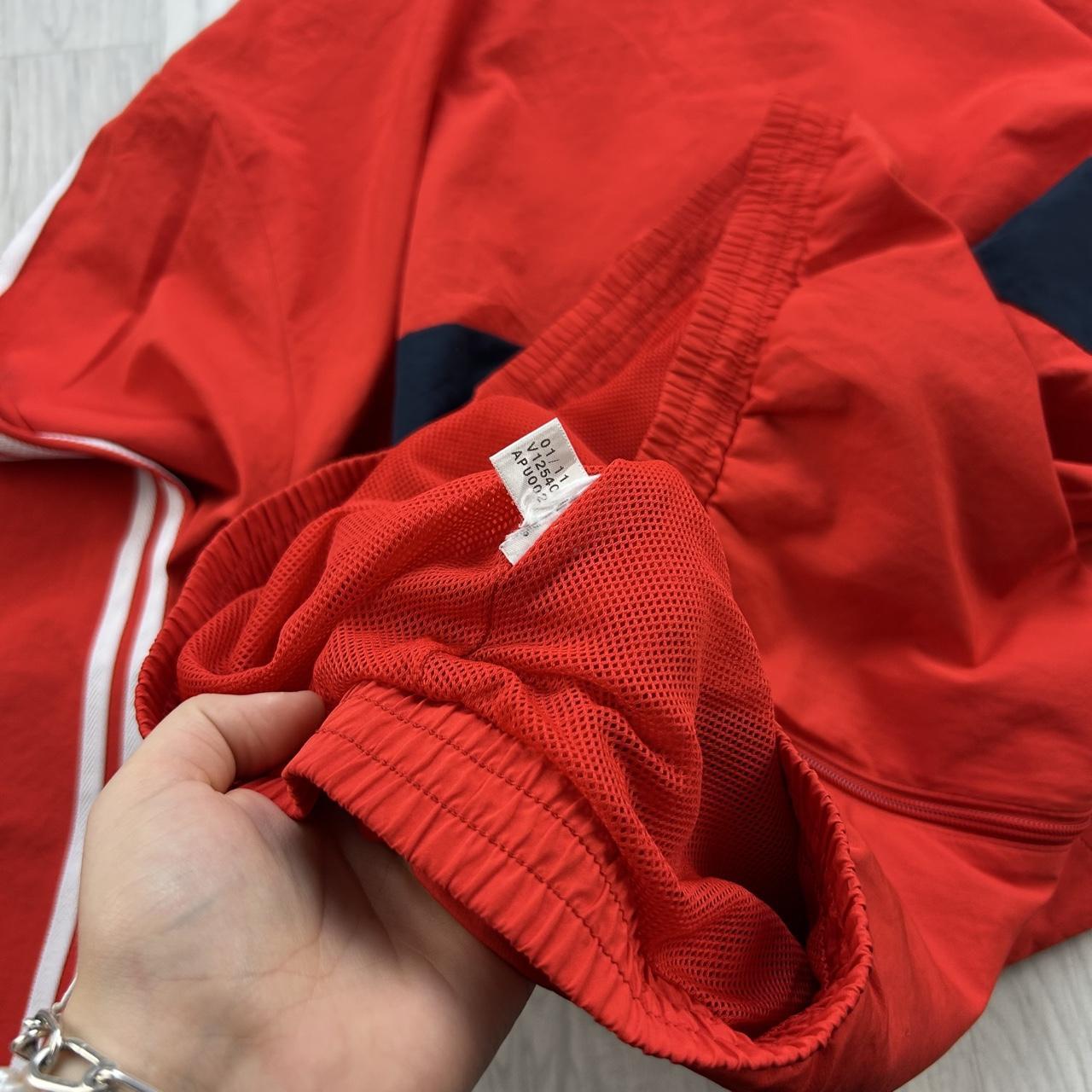 VINTAGE Y2K ADIDAS WINDBREAKER TRACK JACKET RED