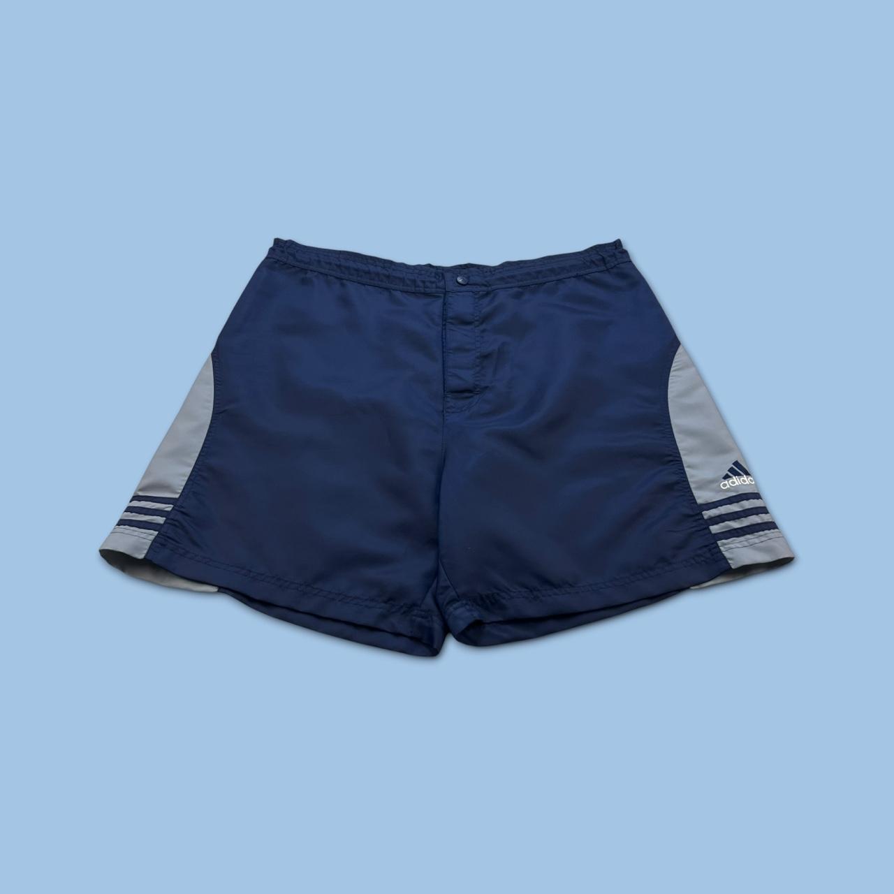 VINTAGE 90s ADIDAS SPORT SHORTS NAVY