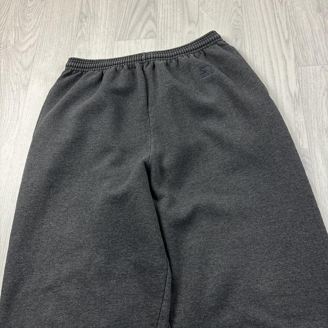 VINTAGE Y2K STARTER BAGGY COTTON SWEATPANTS GREY