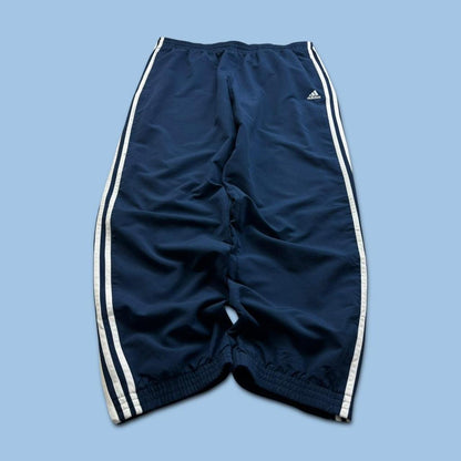VINTAGE Y2K ADIDAS BAGGY TRACKSUIT BOTTOMS NAVY