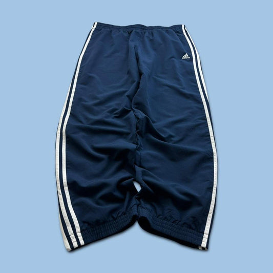 VINTAGE Y2K ADIDAS BAGGY TRACKSUIT BOTTOMS NAVY