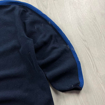 VINTAGE Y2K NAUTICA QUARTER ZIP FLEECE SWEATSHIRT NAVY