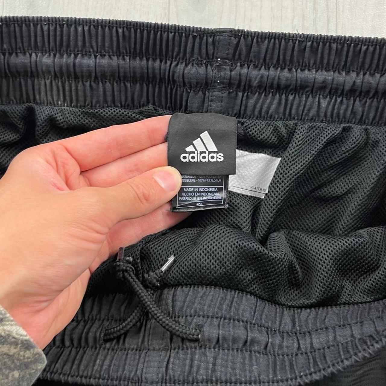 VINTAGE Y2K ADIDAS WIDE LEG TRACKSUIT BOTTOMS BLACK