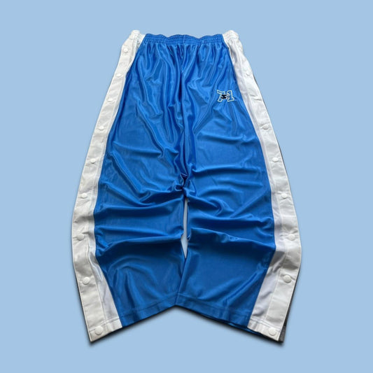 VINTAGE Y2K STARTER WIDE LEG SPORTY TRACKSUIT BOTTOMS LIGHT BLUE