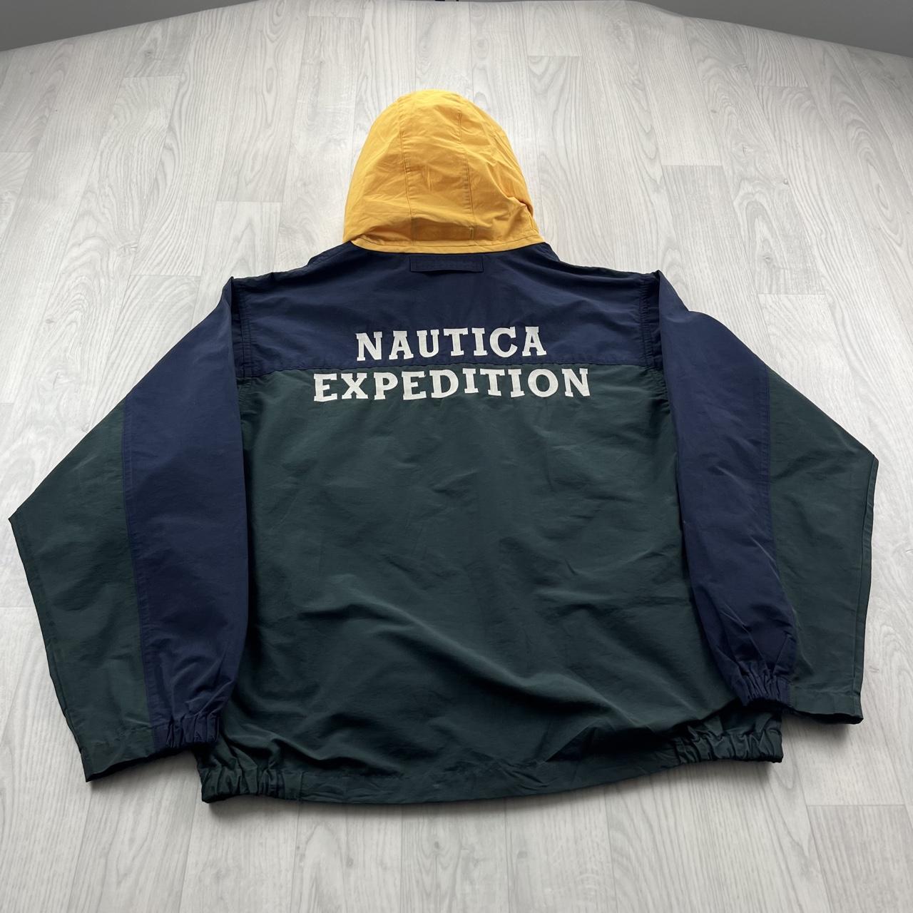 VINTAGE 90s NAUTICA EXPEDITION WINDBREAKER JACKET FOREST GREEN