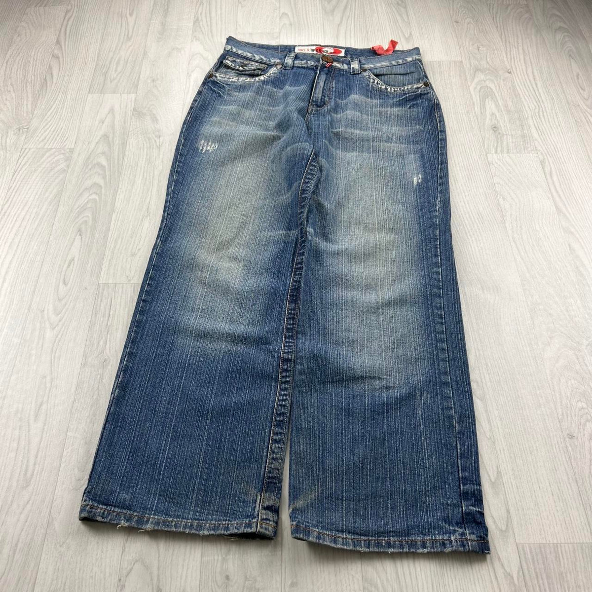 VINTAGE Y2K TAKETWO BAGGY BOOTCUT JEANS BLUE