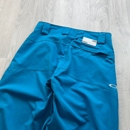 VINTAGE Y2K OAKLEY LOW RISE BAGGY SKI PANTS SALOPETTES BLUE