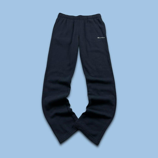 VINTAGE 00s CHAMPION STRAIGHT LEG COTTON SWEATPANTS NAVY