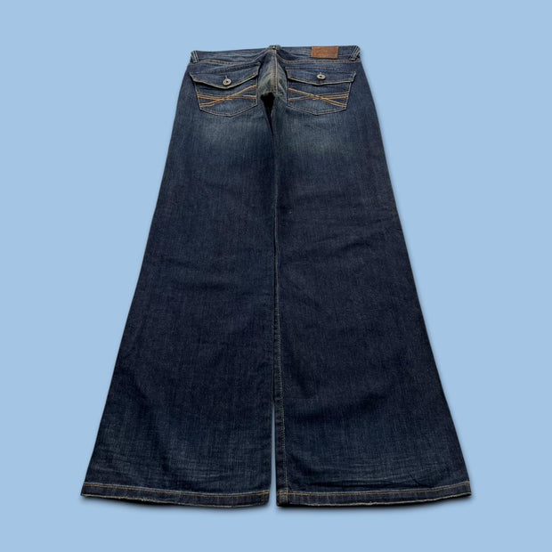 VINTAGE Y2K LUCKY BRAND BAGGY JEANS NAVY BLUE