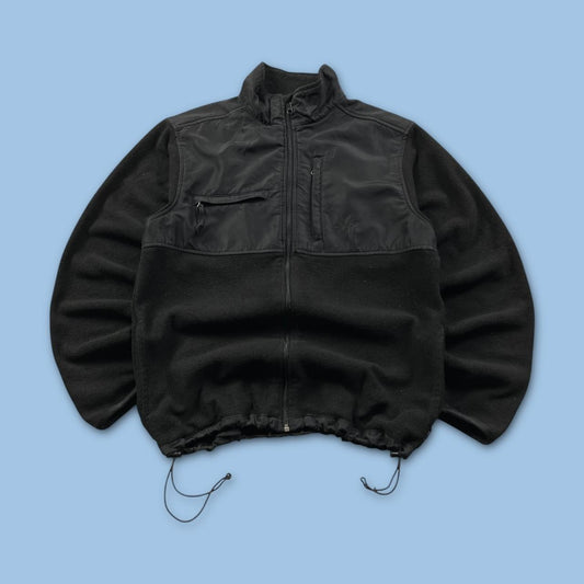 VINTAGE Y2K CHAPS ZIP UP TECHNICAL FLEECE BLACK