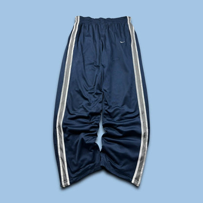 VINTAGE Y2K NIKE BAGGY REVERSIBLE TRACKSUIT BOTTOMS NAVY