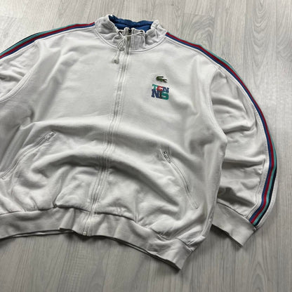 VINTAGE Y2K LACOSTE TENNIS SWEATSHIRT WHITE