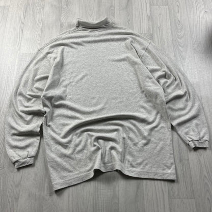 VINTAGE Y2K QUIKSILVER LONG SLEEVE TURTLENECK T SHIRT GREY