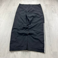 VINTAGE Y2K ADIDAS SIDE STRIPE BAGGY TRACKSUIT BOTTOMS BLACK