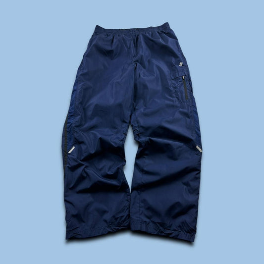 VINTAGE Y2K STARTER BAGGY TRACKSUIT BOTTOMS NAVY