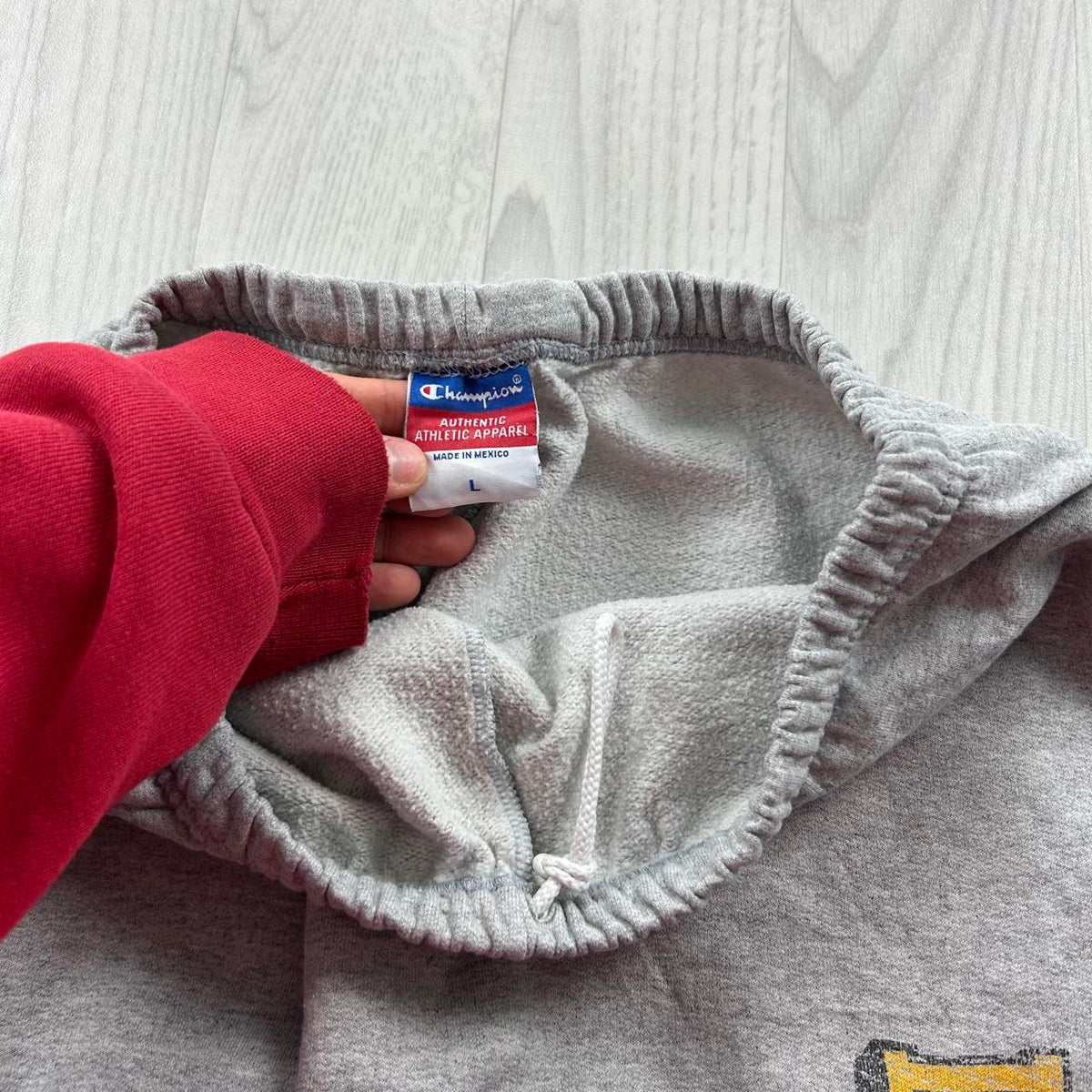 VINTAGE Y2K CHAMPION IOWA BAGGY COTTON SWEATPANTS GREY