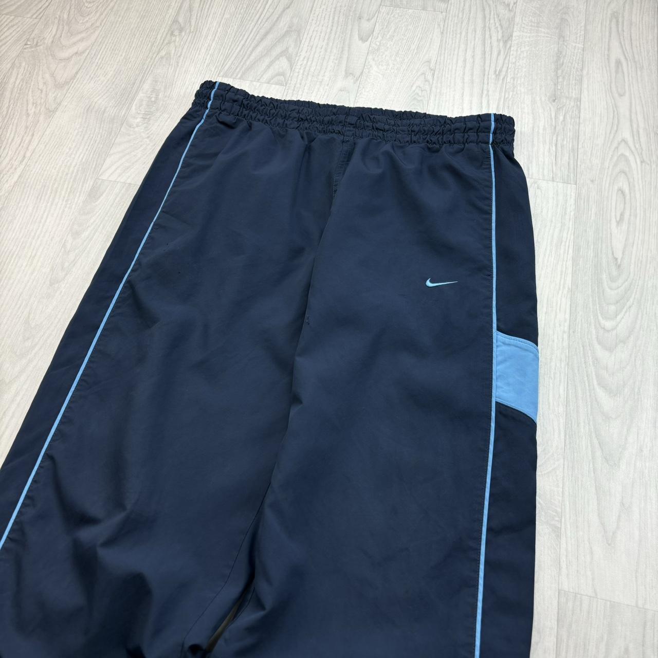 VINTAGE Y2K NIKE BAGGY TRACKSUIT BOTTOMS NAVY / BLUE
